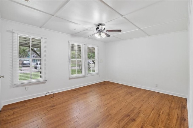 330 Ohio Ave, Corpus Christi, TX 78404 - empty room with ceiling fan and wood finished floors