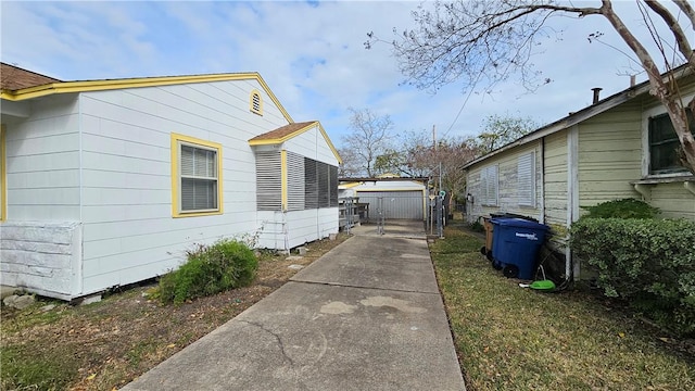 view of side of property