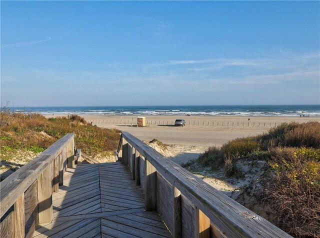 800 Sandcastle Dr Unit 129, Port Aransas, TX 78373 - water view featuring nearby beach