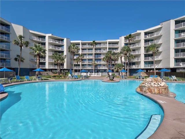 800 Sandcastle Dr Unit 129, Port Aransas, TX 78373 - community pool with fence