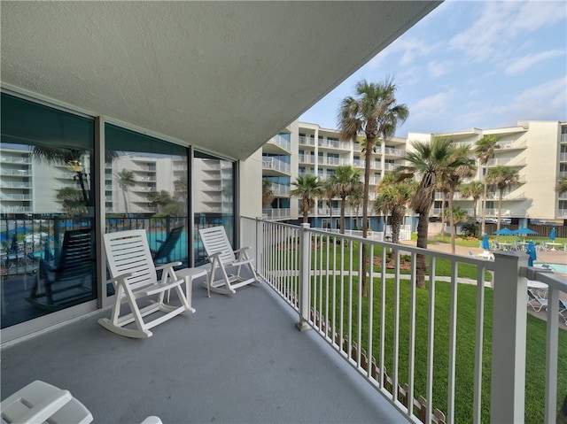 view of balcony