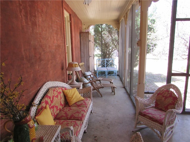 sunroom featuring plenty of natural light