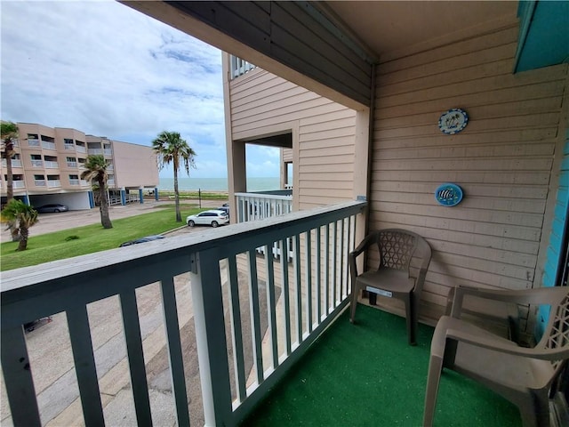 3938 Surfside Blvd Unit 1121, Corpus Christi, TX 78402 - balcony featuring a water view
