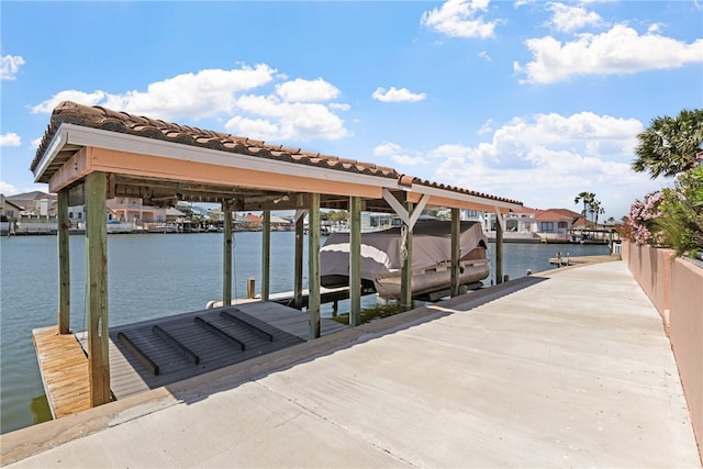 16025 Cuttysark St, Corpus Christi, TX 78418 - dock area with boat lift and a water view