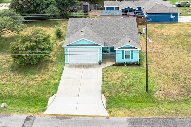 birds eye view of property