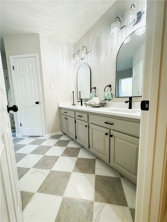 bathroom featuring vanity