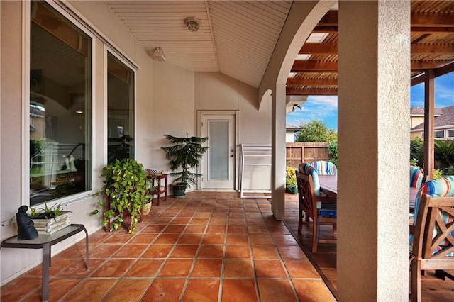 13805 Hawksnest Bay Dr, Corpus Christi, TX 78418 - view of patio with a pergola