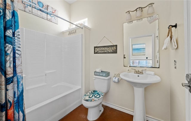 2212 State Highway 361, Port Aransas, TX 78373 - bathroom featuring toilet and shower / bath combo