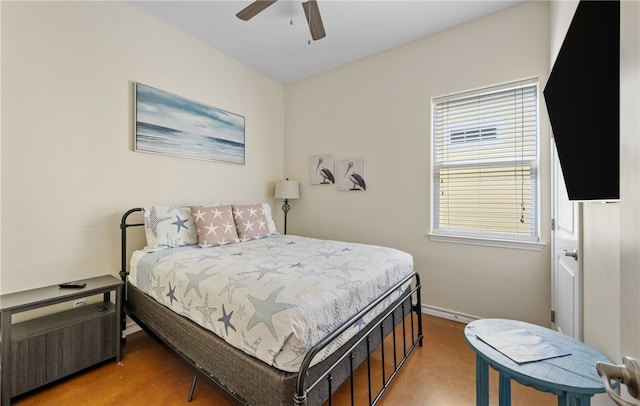 2212 State Highway 361, Port Aransas, TX 78373 - bedroom featuring baseboards and a ceiling fan