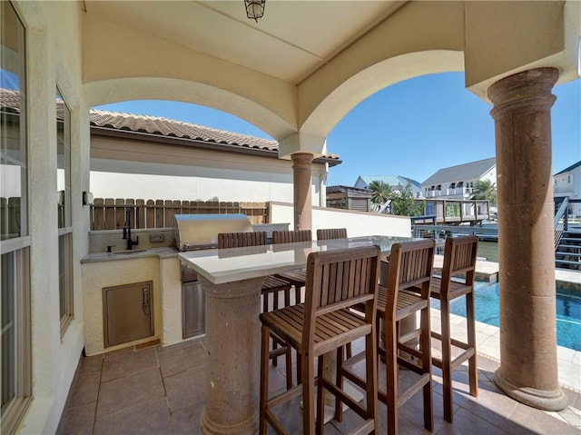 13834 Captains Row, Corpus Christi, TX 78418 - view of patio / terrace featuring area for grilling