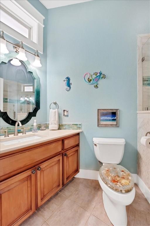 bathroom featuring vanity and tile patterned floors