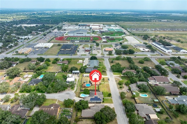 116 James Dr, Sinton, TX 78387 - aerial view of property and surrounding area