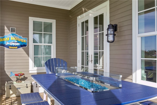 view of patio / terrace with french doors