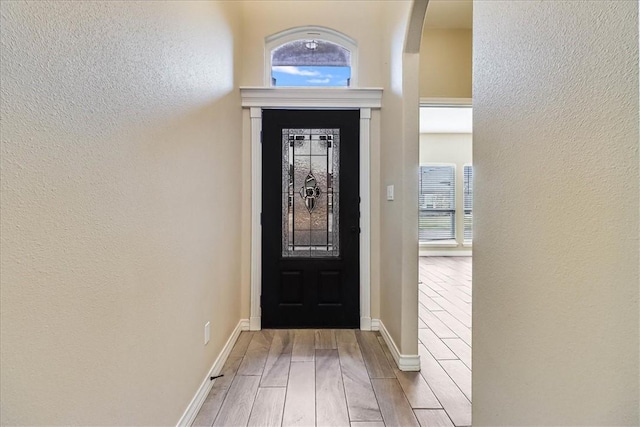 foyer entrance with a healthy amount of sunlight