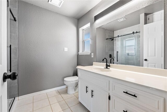 13948 Lighthouse Dr, Corpus Christi, TX 78418 - bathroom with a shower stall, toilet, and healthy amount of natural light