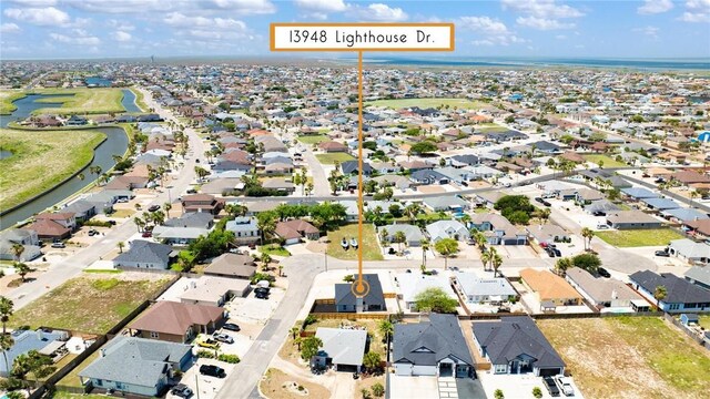 13948 Lighthouse Dr, Corpus Christi, TX 78418 - view of property location with a large body of water and nearby suburban area
