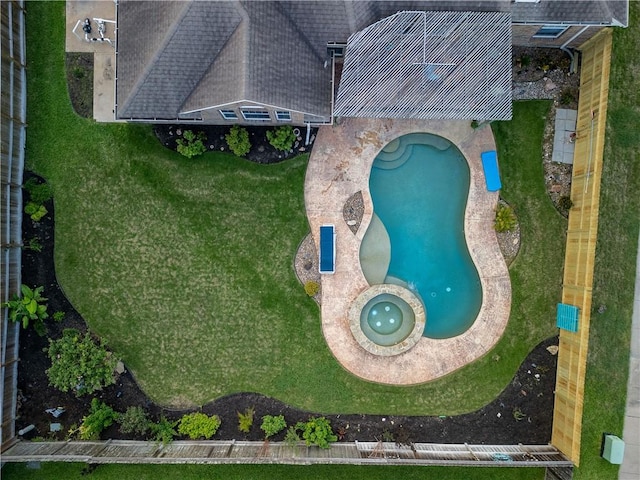7602 Beau Terre, Corpus Christi, TX 78414 - bird's eye view of a pool