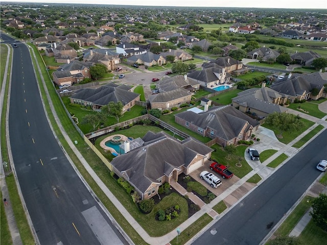 7602 Beau Terre, Corpus Christi, TX 78414 - aerial view of property and surrounding area featuring a pool area and nearby suburban area
