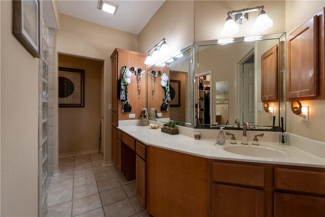 7602 Beau Terre, Corpus Christi, TX 78414 - full bath featuring vanity, tile patterned flooring, and a closet