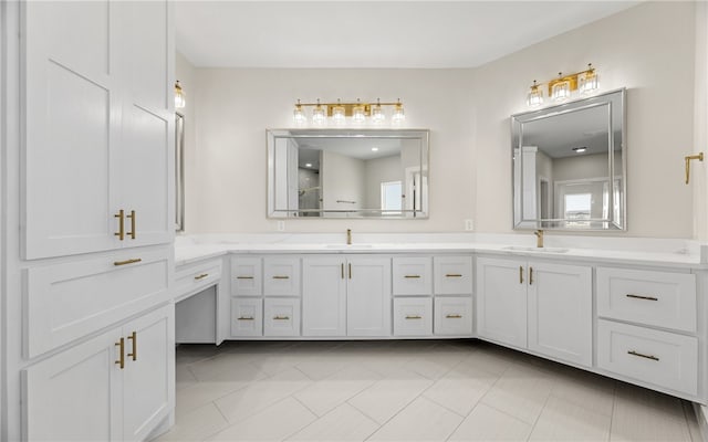 714 Papa Mori Dr, Corpus Christi, TX 78415 - full bath with double vanity and tile patterned flooring