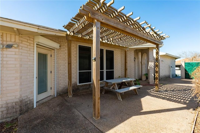 7437 Long S Dr, Corpus Christi, TX 78414 - view of patio with a pergola