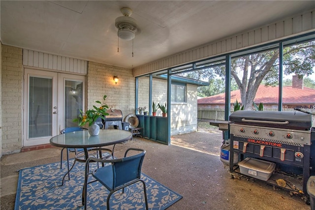 4318 Pecan Bayou Ct, Corpus Christi, TX 78410 - sunroom / solarium with ceiling fan