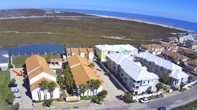 14878 Granada Dr Unit 403, Corpus Christi, TX 78418 - aerial view with a water view and a residential view