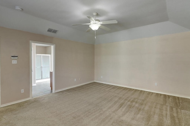2334 Mystic Star Dr, Corpus Christi, TX 78414 - carpeted spare room featuring a smoke detector and ceiling fan