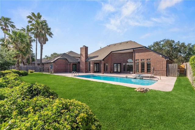 5913 Woodmere Dr, Corpus Christi, TX 78414 - view of pool featuring a patio area and a pool with connected hot tub