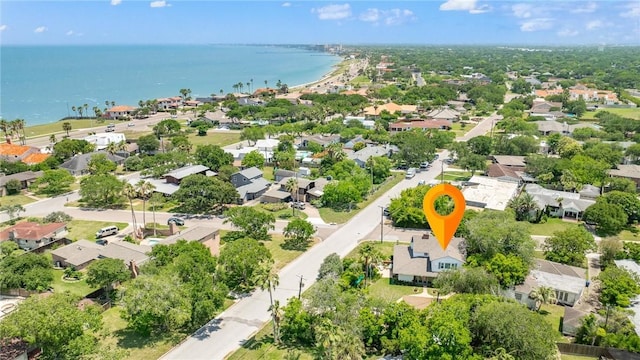 144 Cordula St, Corpus Christi, TX 78411 - aerial view of residential area with a nearby body of water