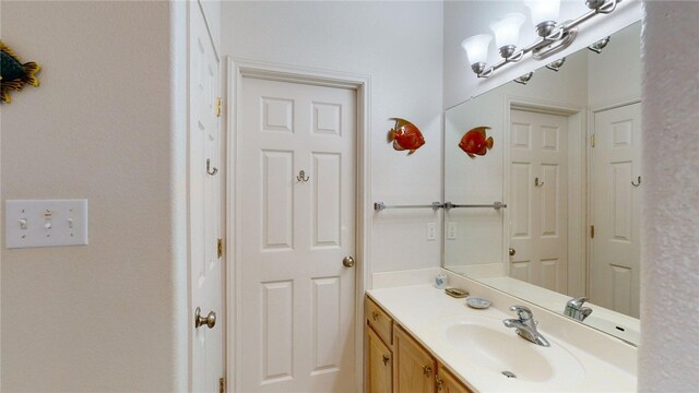 bathroom featuring vanity