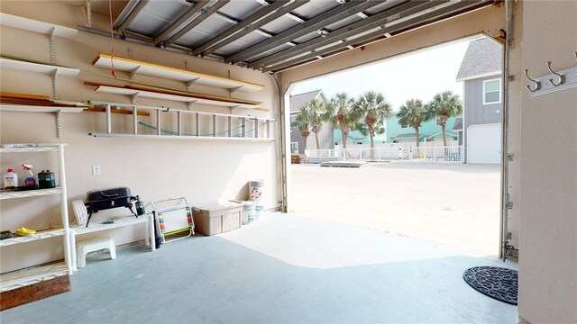 view of patio featuring fence