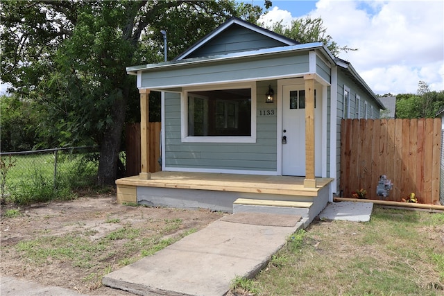 view of bungalow