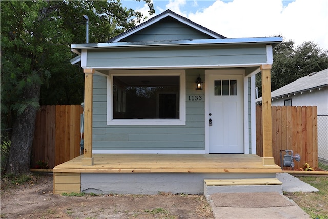 view of bungalow-style house