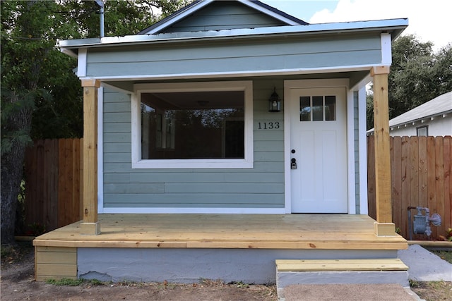 view of property entrance