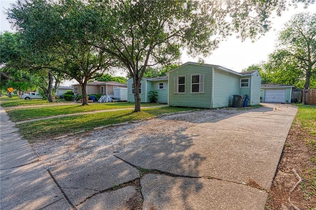 1309 Annapolis Dr, Corpus Christi, TX 78415 - manufactured / mobile home with driveway and an outdoor structure