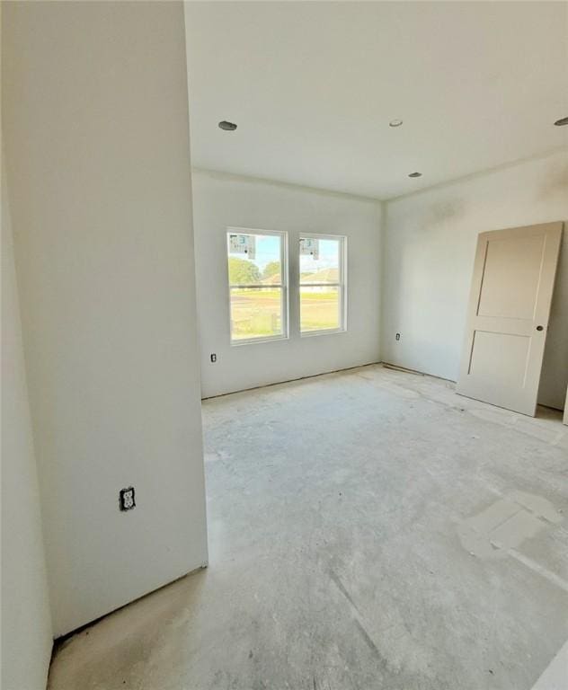 6721 La Salle Dr, Corpus Christi, TX 78414 - spare room featuring unfinished concrete flooring