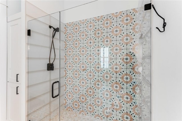 bathroom with walk in shower