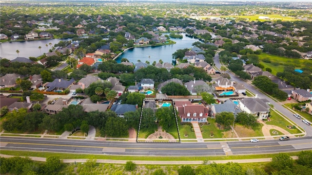 4658 Oso Pkwy, Corpus Christi, TX 78413 - aerial view of residential area with a nearby body of water and property parcel outlined