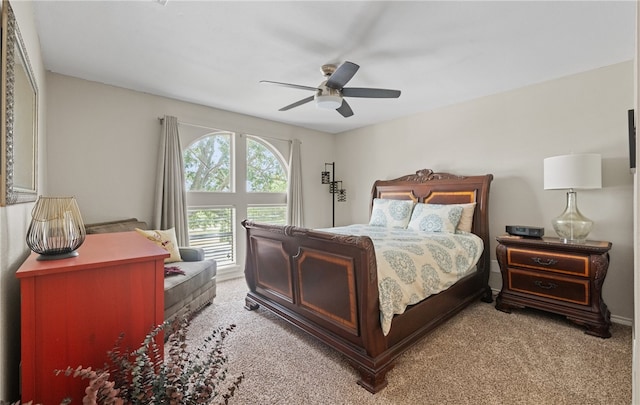 4658 Oso Pkwy, Corpus Christi, TX 78413 - bedroom featuring light colored carpet and ceiling fan