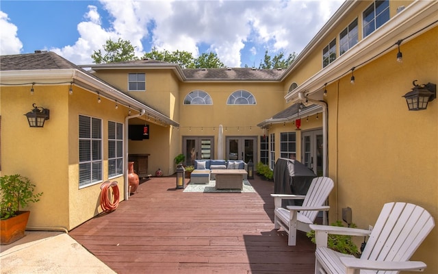 4658 Oso Pkwy, Corpus Christi, TX 78413 - deck featuring an outdoor living space