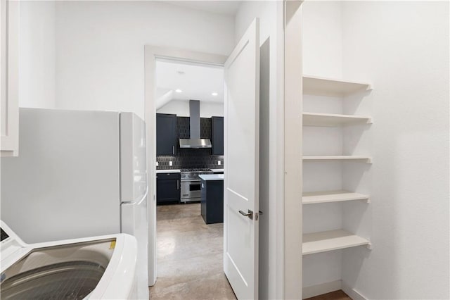 washroom featuring washer / clothes dryer