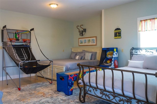 bedroom featuring hardwood / wood-style flooring