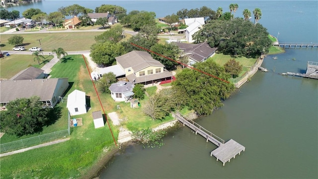 132 Zenna Dr, Mathis, TX 78368 - aerial view of residential area featuring a nearby body of water