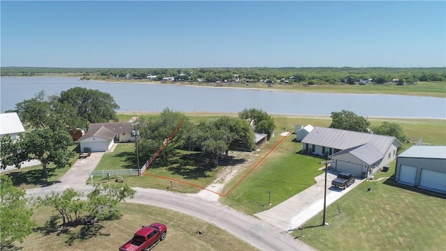 132 Zenna Dr, Mathis, TX 78368 - drone / aerial view of a large body of water
