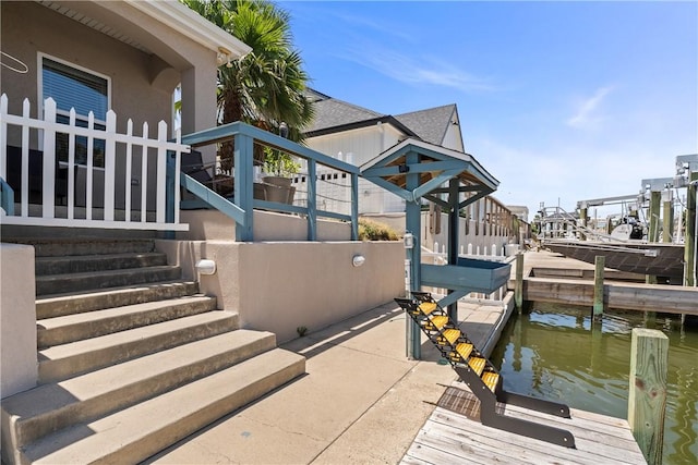 650 S Bay St, Aransas Pass, TX 78336 - dock area featuring a water view