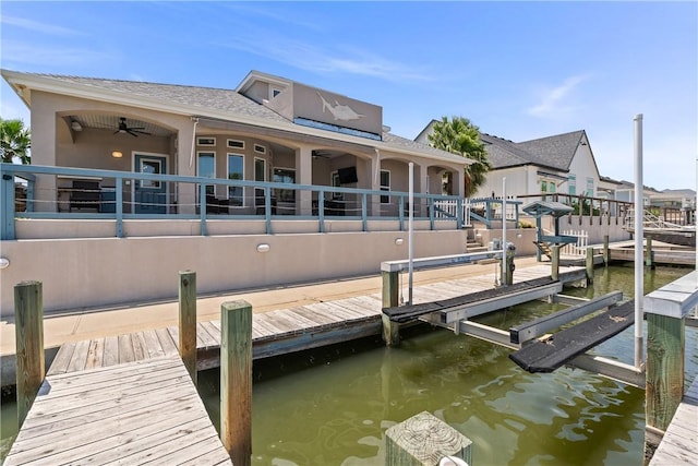 650 S Bay St, Aransas Pass, TX 78336 - dock featuring a water view and boat lift