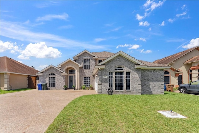 6530 Picante Dr, Corpus Christi, TX 78414 - view of front of property featuring a front lawn