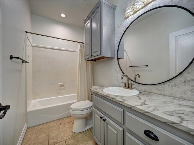 6134 Strasbourg Dr, Corpus Christi, TX 78414 - full bathroom featuring vanity, shower / bathtub combination with curtain, and recessed lighting