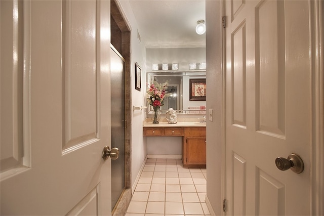 4445 Cedar Pass Dr Unit 103, Corpus Christi, TX 78413 - bathroom featuring tile patterned floors and vanity